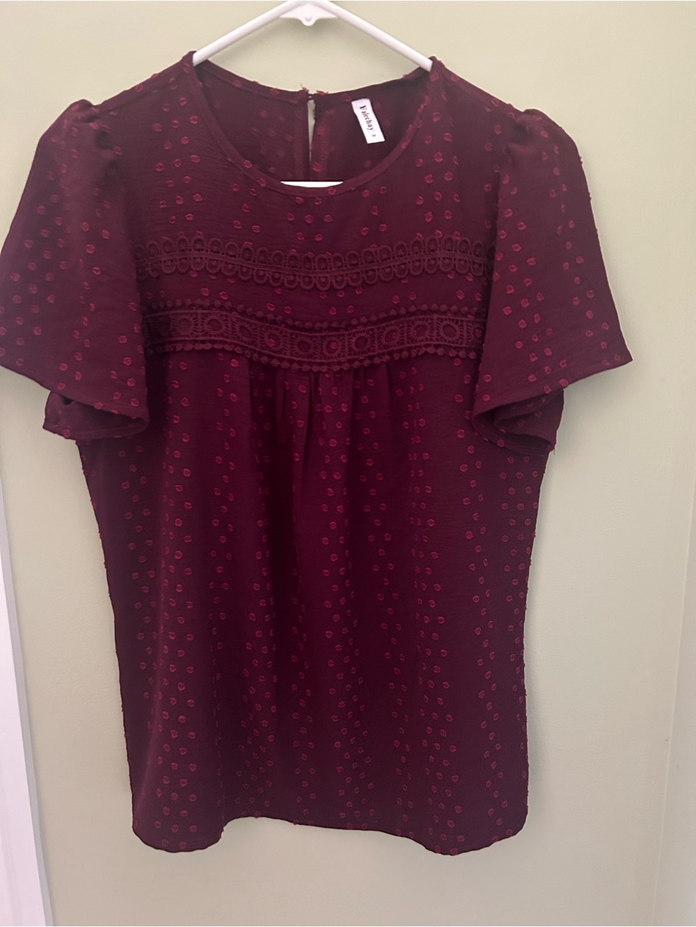 Wine colored dress shirt